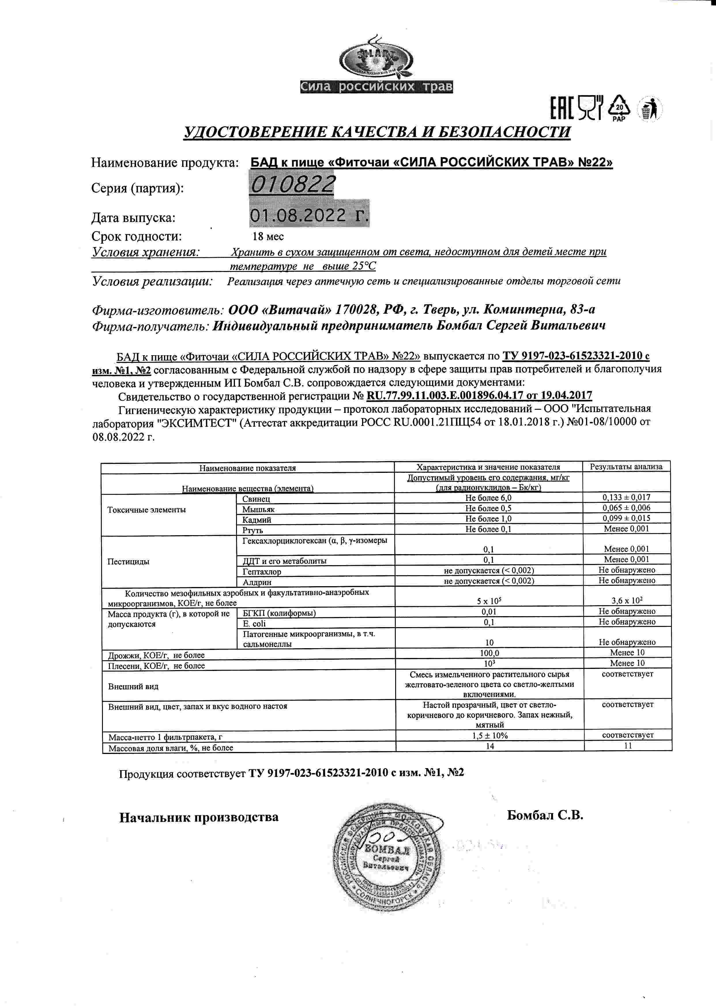 Паспорт №082022